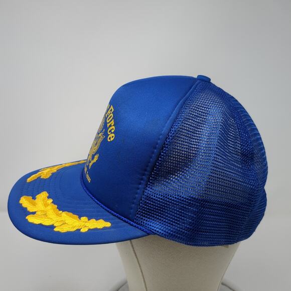 U.S. Air Force Snapback Trucker Hat Blue One Size Adjustable Mesh Back Mohr's - Picture 3 of 9